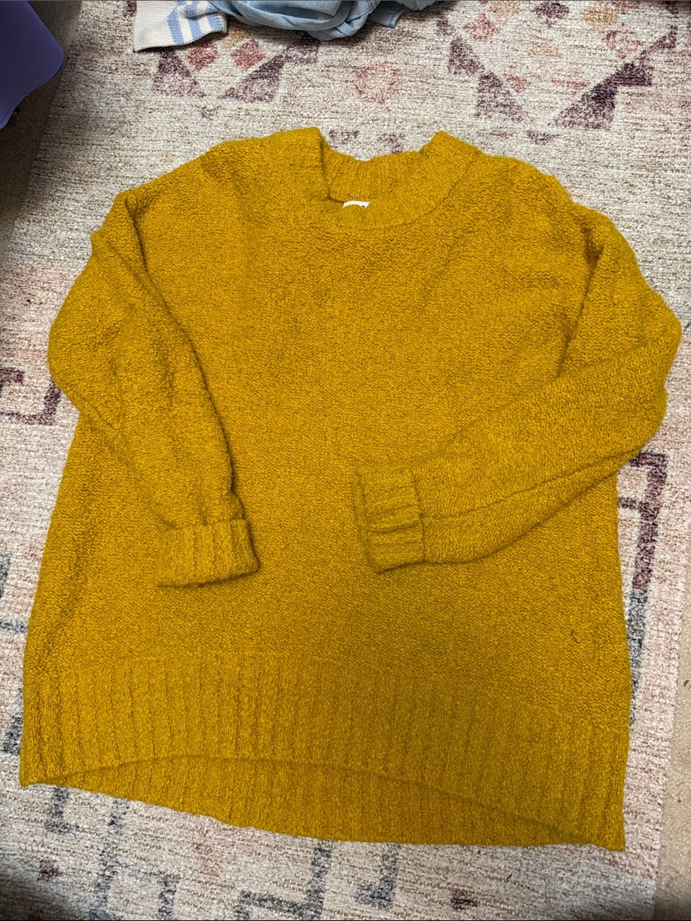 Old Navy Women's Crewneck Sweater in Mustard Yellow
